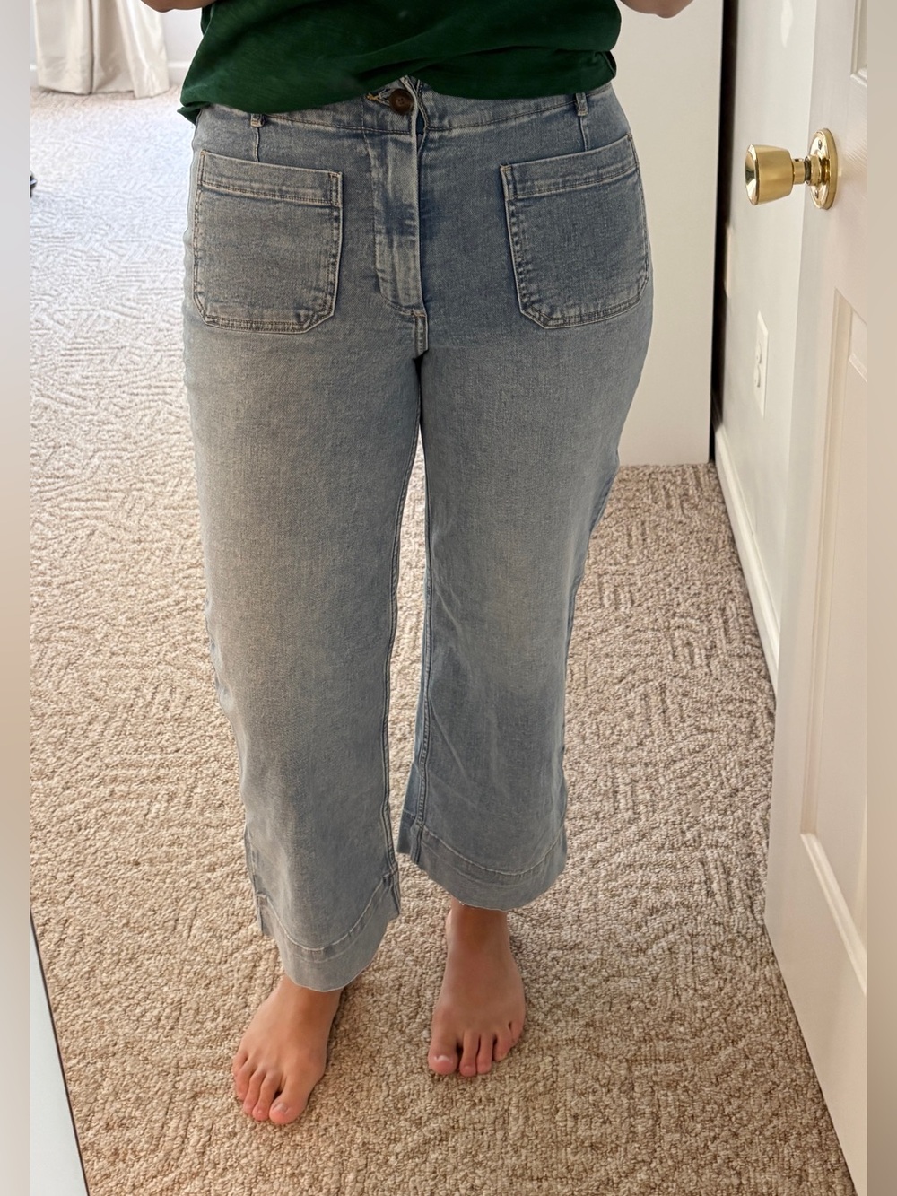 bagatelle High-Rise Light Wash Sailor Jeans 28 stretchy festival coastal - Picture 10 of 11